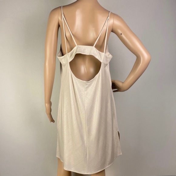 CYNTHIA STEFFE METALLIC MINI SLIP DRESS - Picture 5 of 6